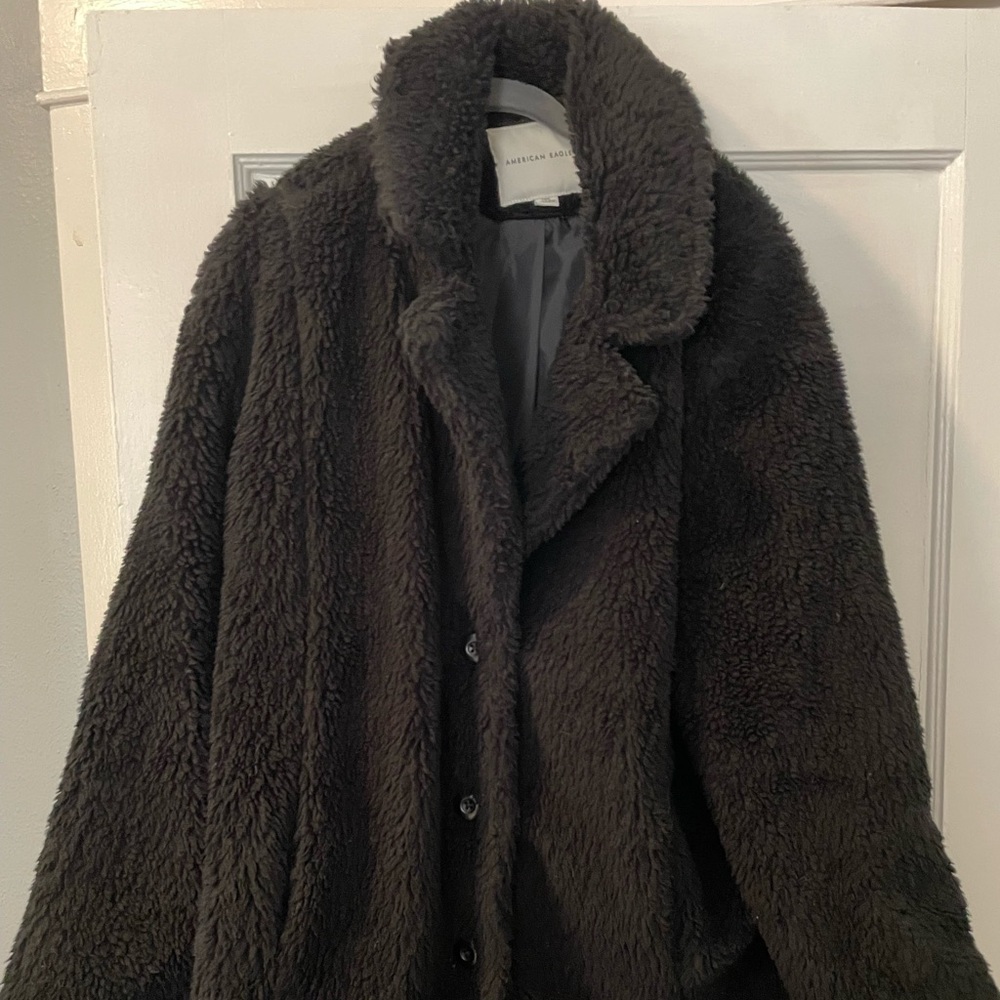 American Eagle Size L winter fluffy coat